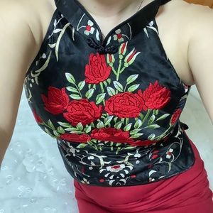 Rose 🌹 flower Silk Top